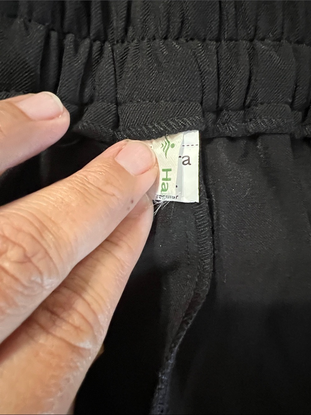 NWOT HALARA Flex High Waisted Pocket Solid Black Tapered Work Pants XL - Picture 9 of 9